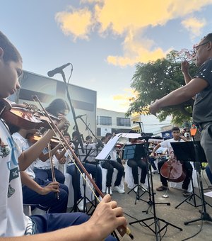 [Vídeo] Núcleo de Orquestra Jovem de Maragogi faz apresentação homenageando mães