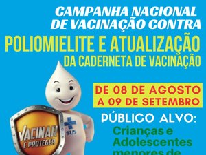 Prefeitura de Jacuípe inicia campanha contra Poliomielite e Multivacinação