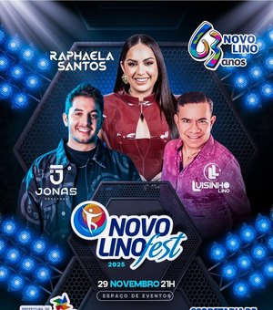 Prefeita Marcela Gomes divulga programação musical da festa de 63 anos de Novo Lino