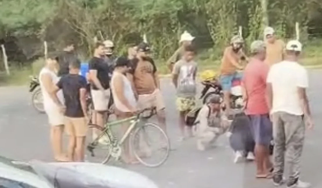 Motociclista fica ferido após colisão com carro na AL-115, em Girau do Ponciano