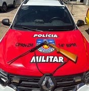 Foragido da Justiça é preso com espingarda em casa no município de Jundiá