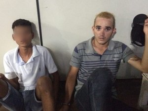 Polícia prende suspeitos e apreende arma