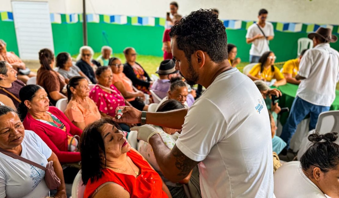 Mutirão reúne mais de 300 pessoas para exames oftalmológicos em Girau do Ponciano