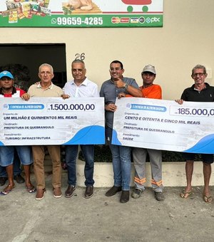 Alfredo Gaspar entrega R$1,5 milhão para obras do cais de contenção do Rio Quebrangulinho