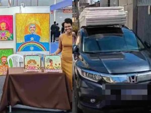 Polícia Civil localiza e recupera em Arapiraca carro roubado de artista plástica baiana