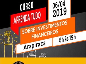 Últimas vagas para o curso sobre investimentos financeiros   