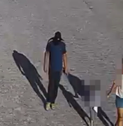 Câmeras de segurança flagram suspeito de assassinar gari em Teotônio Vilela