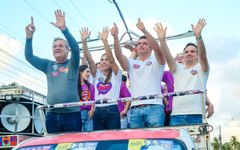 Caravana do 15 percorre o Litoral Norte confirmando apoio a Paulo Dantas