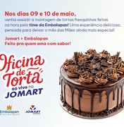Oficina de Tortas promete experiência deliciosa com montagens ao vivo no Jomart Atacarejo