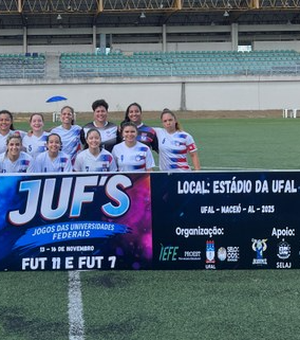 Futebol feminino da Ufal brilha e garante o primeiro e segundo lugares nos JUFs