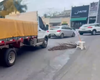 Óleo diesel na pista provoca acidentes próximo ao Mercado do Artesanato de Arapiraca