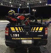 PRF prende condutor e apreende motocicleta adulterada na BR-104