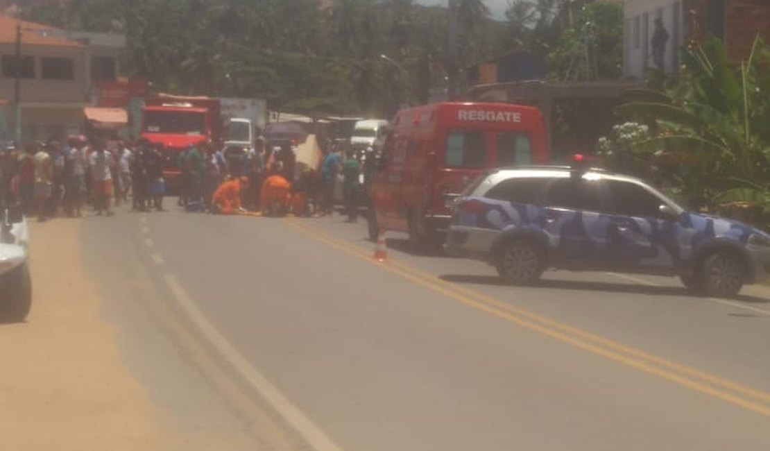Acidente de trânsito em Japaratinga deixa homem em estado grave