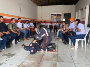 Samu realiza treinamento de primeiros socorros para profissionais da Saúde de Traipu