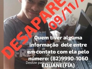 Adolescente desaparecido é procurado pela família no bairro do Manoel Teles, em Arapiraca