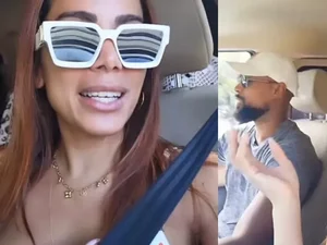 Anitta dá cantada em motorista durante passeio com amigas: 'Apaixonada'