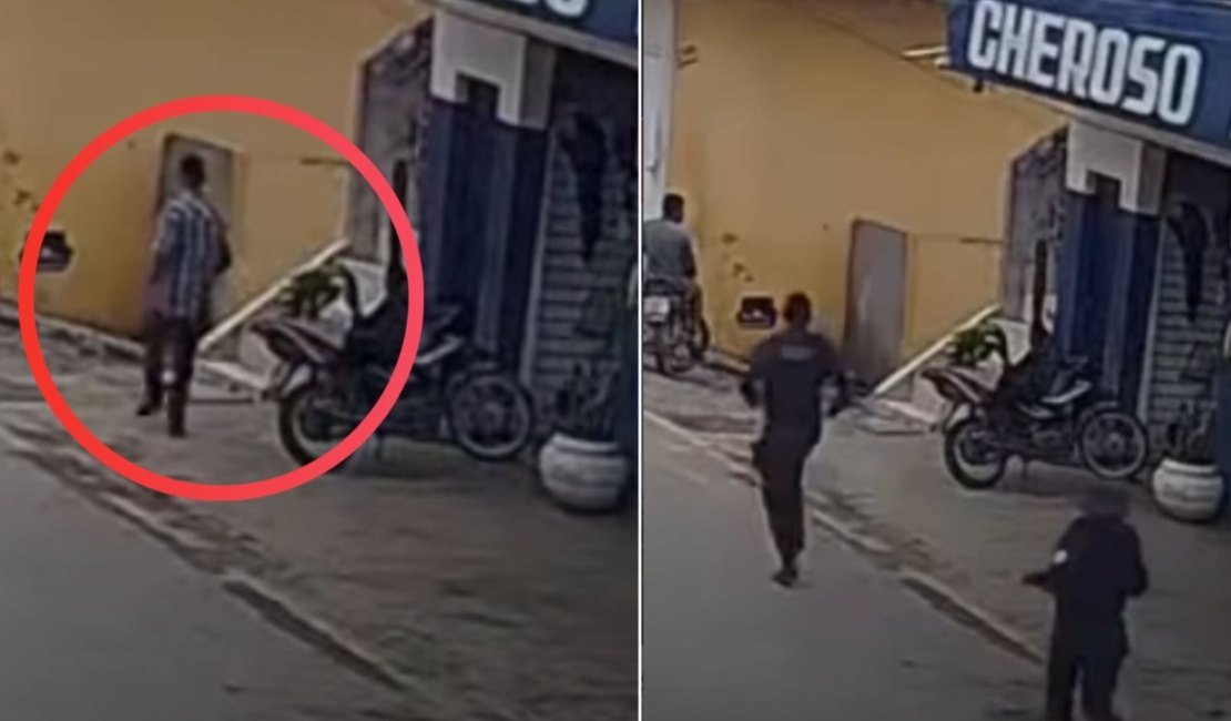 Homem com facão é contido pela Guarda Municipal após causar pânico no Sertão