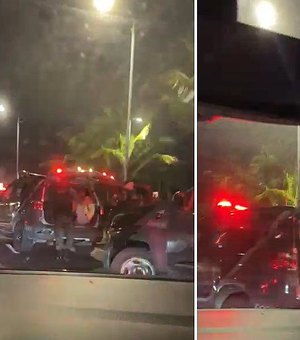 [Vídeo] Criminosos são presos em Maceió após roubar carro de filhos de policial militar