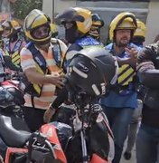 Mototaxistas de São Miguel dos Campos bloqueiam via em protesto contra motoristas de aplicativo