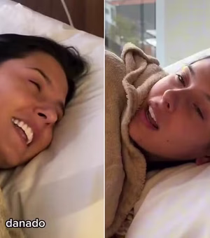 Ana Castela posta 'grogue' de anestesia após exame: 'Ai que saudade dele'; assista