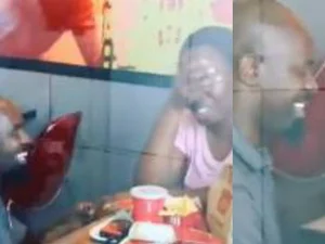 Casal fica noivo em rede de fast food, viraliza e ganha festa 