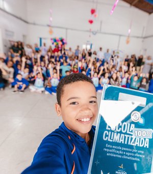 Escola Municipal Cleto Marques Luz, em Maceió, recebe selo 100% climatizada