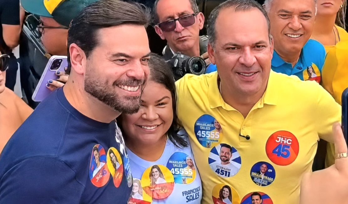 Chico Filho declara apoio a Francisco Sales durante ato de campanha em Maceió