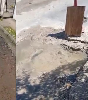 [Vídeo] Moradores denunciam novo vazamento de água no Conjunto Jarbas Oiticica