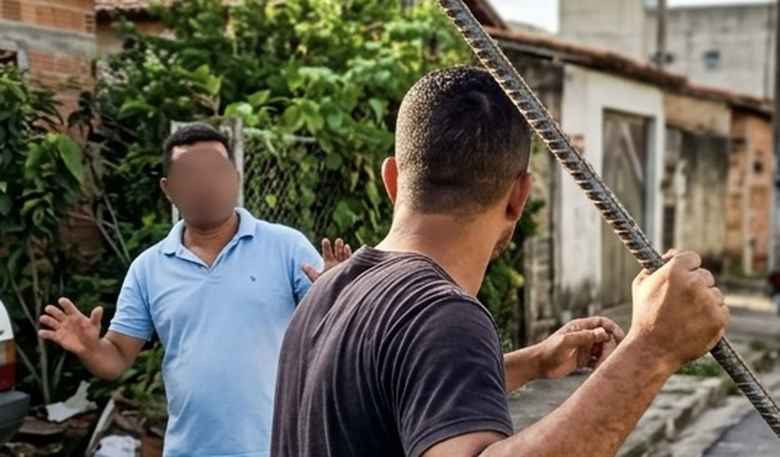 Homem é denunciado após ameaçar irmão com barra de ferro em Arapiraca