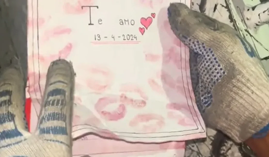 Trabalhador encontra carta de amor no lixo e história viraliza nas redes