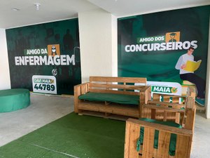 Comitê de campanha de Davi Maia é dotado de espaços temáticos