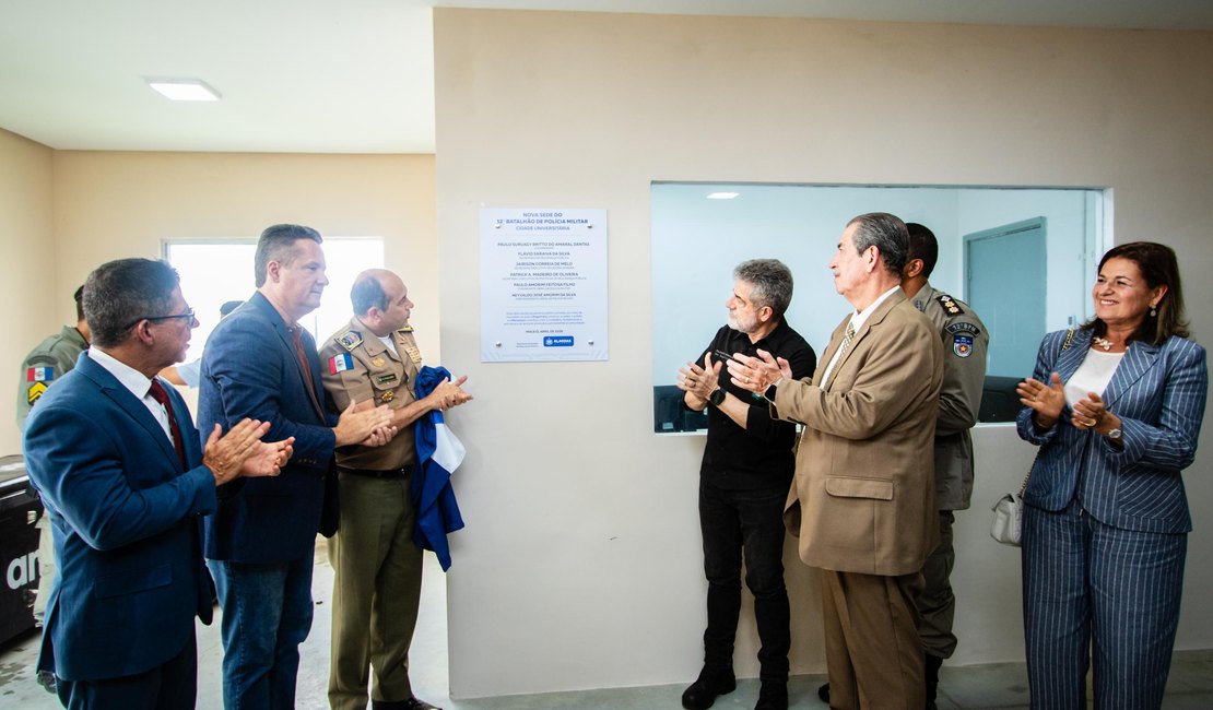 Governo de Alagoas inaugura nova sede do 12º Batalhão da PMAL no Cidade Universitária