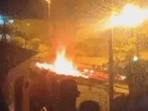 Bombeiro passa mal após tentar conter incêndio