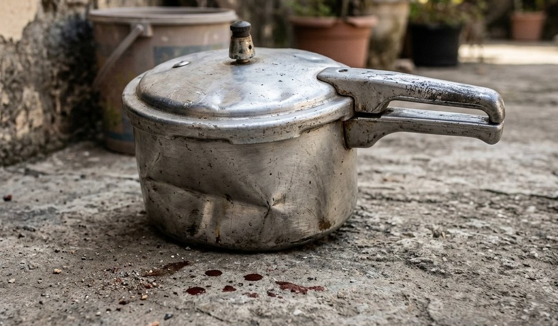 Mulher sofre grave ferimento ao ser golpeada na cabeça com panela de pressão em Igaci