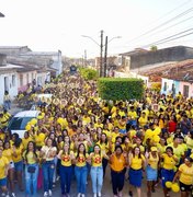 Márcia Cavalcante lidera caminhada com milhares de mulheres em São Luís do Quitunde