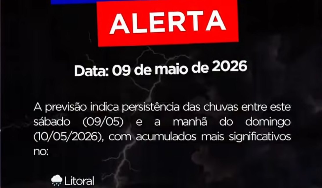 Defesa Civil alerta para risco de alagamentos e deslizamentos em Alagoas