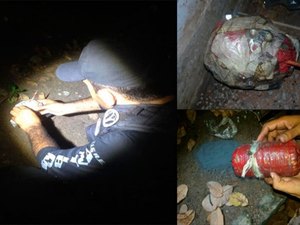 Policiais detonam explosivo na Barra de São Miguel