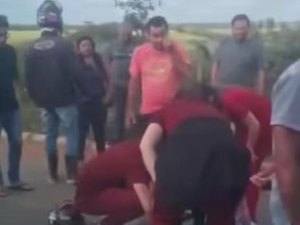 Colisão entre motos deixa feridos na AL-115 no município de Palmeira dos Índios