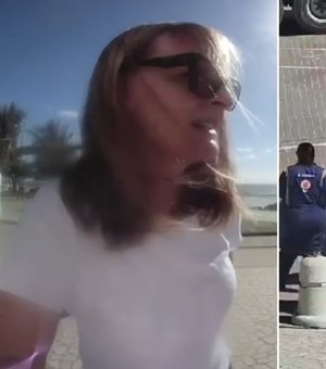 [Vídeo] Botão de emergência é acionado para socorrer idoso que passou mal na orla de Maceió