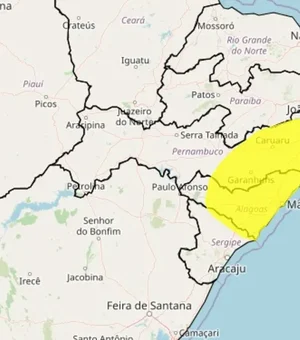 Inmet emite alerta de chuvas para quase todo estado de Alagoas