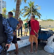 Dupla é presa suspeita de receptação de cabos de energia na orla de Maceió