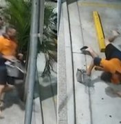 Após ser roubada, idosa persegue e derruba ladrão com ‘golpe ninja’