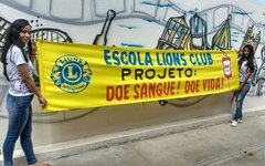 Projeto 'Doe Sangue! Doe Vida!', iniciativa da Escola Lions Club junto ao Hemoar