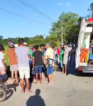 Condutor fica em estado  grave após acidente de moto no Sítio Varginha, em Arapiraca