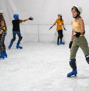 Prefeituras inovam e trazem pistas de patinação no gelo para o calor alagoano
