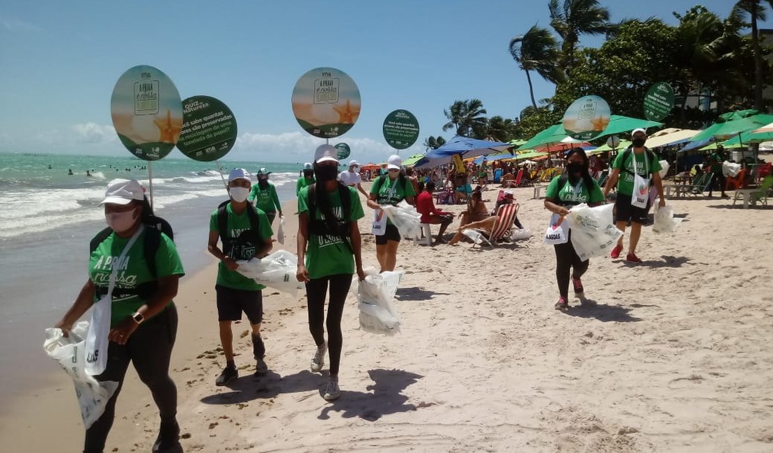 Projeto Nossa Praia faz ações de limpeza em praias de Alagoas