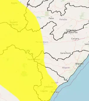 Inmet emite mais um alerta de chuvas intensas em municípios do Sertão de AL
