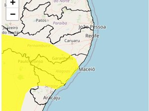 Inmet emite alerta de risco potencial de chuvas intensas para as regiões do Sertão e Agreste de Alagoas