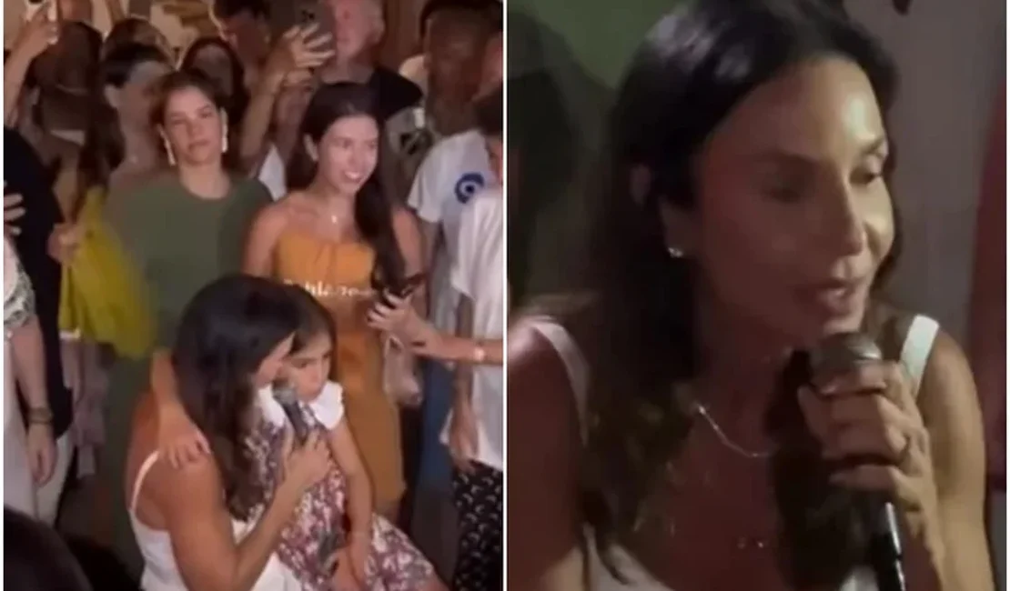 Ivete Sangalo surge de surpresa e canta Belo em roda de samba