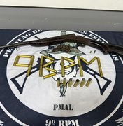 Polícia apreende armas de fogo no município de Olho d’Água do Casado